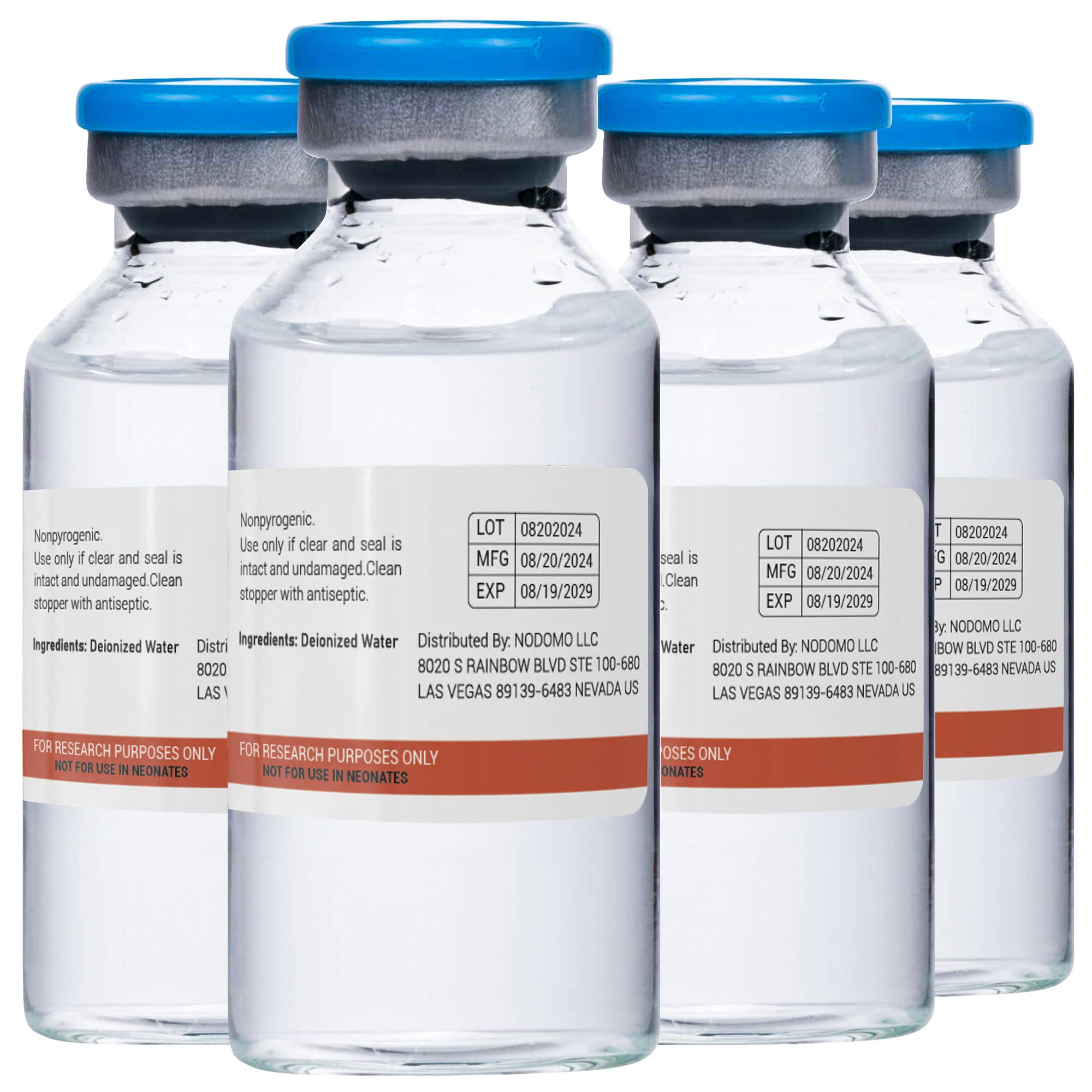 Bacteriostatic Water Reconstitution Solution 4-Pack, 30 ml - Image 2